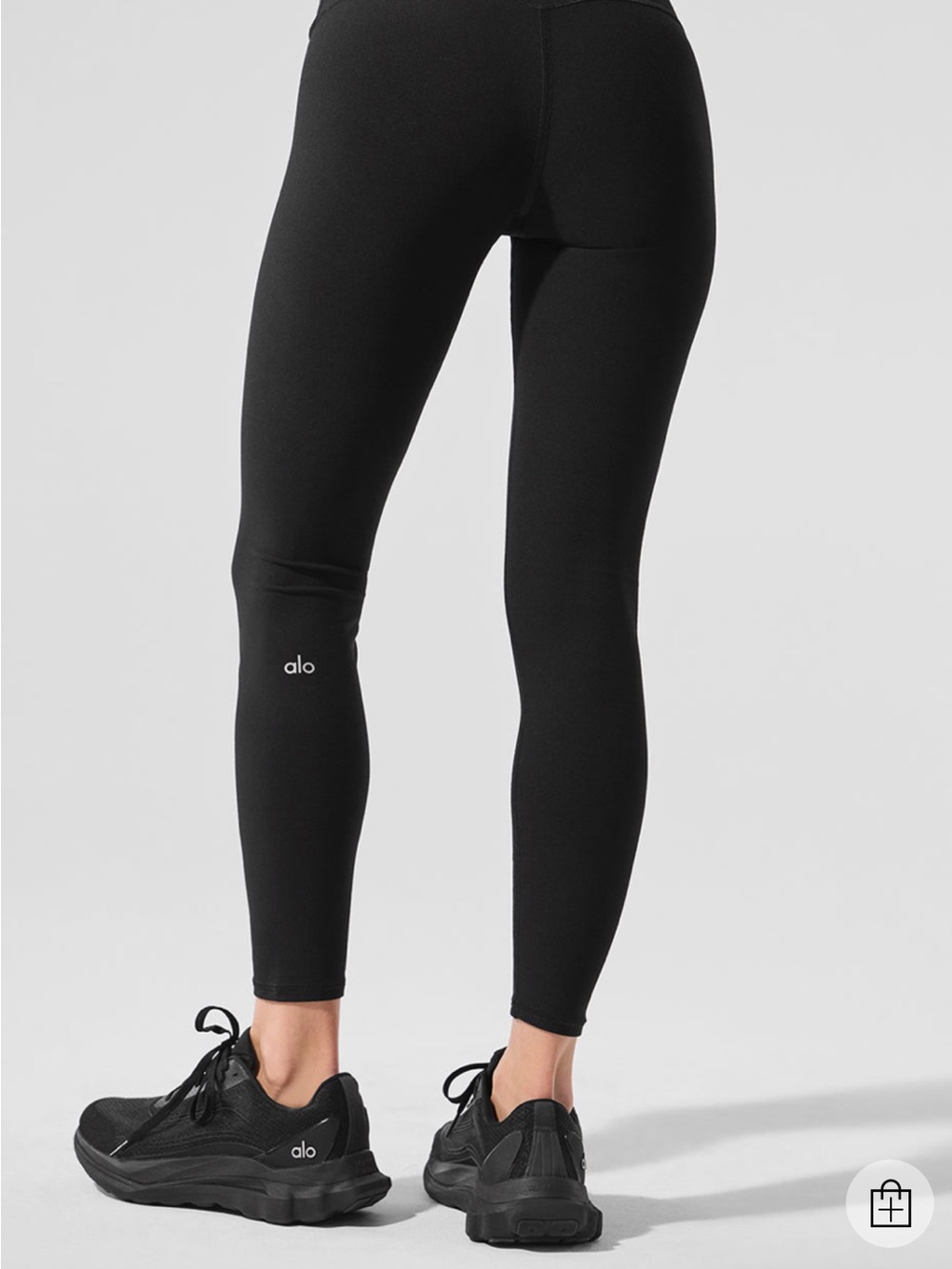 Black alosoft alo high waisted leggings